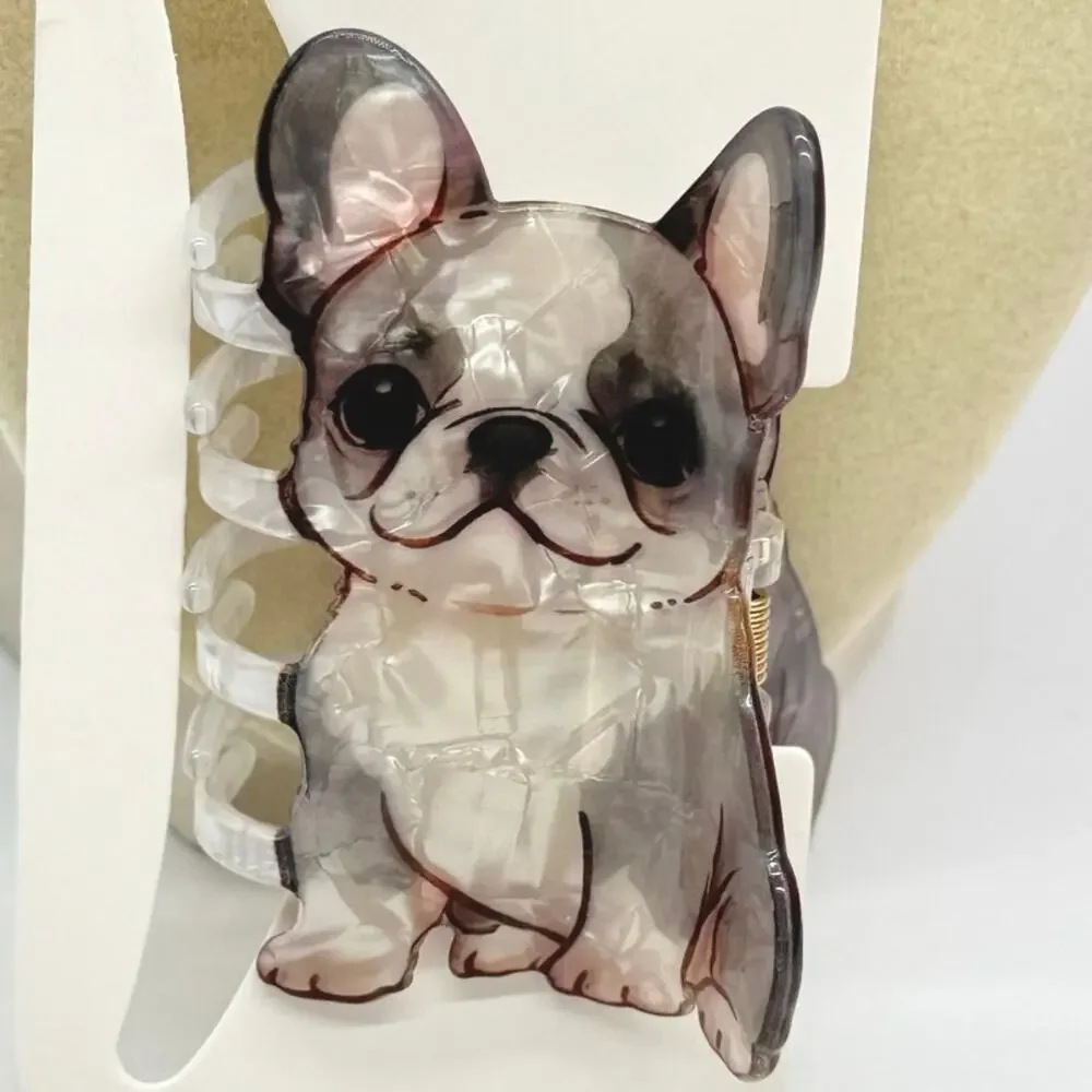 French Bulldog Frenchie Puppy Hair Claw Clip NEW